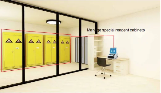 Manage special reagent cabinets